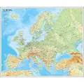 Europa väggkarta 1:5,5 milj i papptub - LAMINERAD