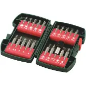 Metabo 630454000 Bit-Set 20 delar Spår, Stjärnspår Phillips, Stjärnspår Pozidriv, Inner-sexkantig, Inner-sextandhålsgrepp (TX)