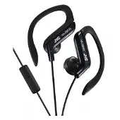 JVC HA-EBR25 - Hörlurar med mikrofon - öronknopp - montering över örat - kabelansluten - 3,5 mm kontakt - svart