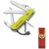 Victorinox Rescue Tool, Fällkniv med låsblad, Kniv med flera verktyg, Spey point, Rostfritt stål, Polyamid, Gul
