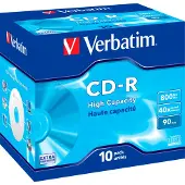 Verbatim 43428 CD-R 90 800 MB 10 st Jewel Case