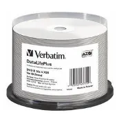 Verbatim DataLifePlus - 50 x DVD-R - 4.7 GB 16x - bred yta utskrivbar med termotryck - spindel