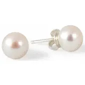 Gaura Pearls vita pärlörhängen EFB09W