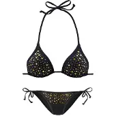 Jette Bikini guld / svart