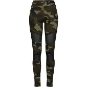 Urban Classics Leggings khaki / oliv / svart