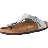 Birkenstock Pantolette 'Gizeh' silver