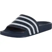 Adidas Pantolette 'Adilette' marinblå / vit