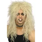Smiffys Hårdrockare Blond Peruk - One size