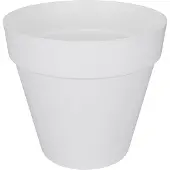 Elho Rund blomkruka med hjul Loft Urban - Ø 38,5 x 35,3 cm - Vit vit