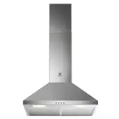 Electrolux LFC316X - Kåpa - skorsten - bredd: 59.8 cm - djup: 45 cm - utsug och återcirkulering (med extra återcirkuleringssats) - rostfritt stål