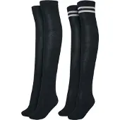 Urban Classics Overknee strumpor grå / svart