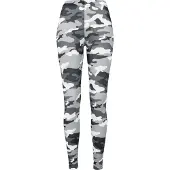 Urban Classics Leggings grå / svart / vit