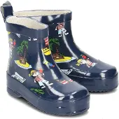 Playshoes Gummistövel mörkblå / brun / gul / röd