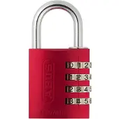 ABUS ABVS48813 Hänglås 41.5 mm Röd Kombination