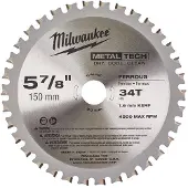 Milwaukee metallsågblad Ø150X20X1,6 34 tänder - 48404080