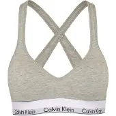 Calvin Klein Enfärgad V-ringad BH Dam Underkläder Grå QF1654-020 S