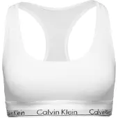 Calvin Klein Enfärgad Tunna Axelband Avslappnad Sport-BH Dam sport-BH Vit F3785-100 S gray