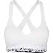 Calvin Klein Enfärgad V-ringad Smal Passform Pullover BH Damunderkläder QF1654E100 XS white