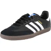 Adidas Låg sneaker 'Samba' blå / guld / svart / vit