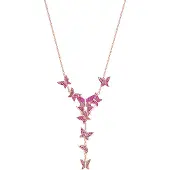 Swarovski Lilia 3D Fjäril Legering Halsband Damhalsband 5368428 Box (Random Color)