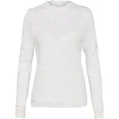 Vila Stasia Lace Långärmad T-shirt Med Hög Hals
