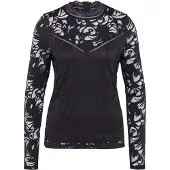 Vila Stasia Lace T-shirt Med Lång ärm