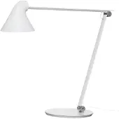 Louis Poulsen Bordslampa , NJP, dimbara, Vit, Vardagsrum, Metall, Design