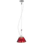 Ingo Maurer Taklampa , Campari Light, dimbara, Röd, Vardagsrum, Glas, Design