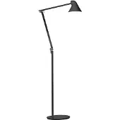 Louis Poulsen Golvlampa , NJP, dimbara, Svart, Vardagsrum, Metall, Design