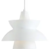 Louis Poulsen Taklampa , Doo-Wop, dimbara, Vit, Vardagsrum, Metall, Design