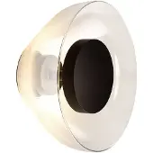 Marset Design vägglampa Aura, Genomskinlig / transpare, Vardagsrum / matsal, Glas, Design, Vägglampa, vägglampa inomhus