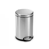 Simplehuman Pedaltunna Rund Mini 4,5 liter Borstat Stål