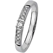 Kohinoor 033-210V-13 Diamantring vitguld Margit 18