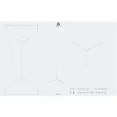 Electrolux EIV83443BW induktionshäll 4 zoner, inbyggd, vit