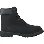 Timberland unisex för barn. TB0129070011 6 Inch Premium läderstövlar med snörning svart (36), Hud, Karta, Nyckelband, Casual, barnmode