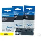Brother - Svart, gul - Rulle (0,9 cm x 8 m) 1 kassett(er) bandlaminat - för P-Touch PT-2000, PT-3000, PT-500, PT-5000, PT-8E