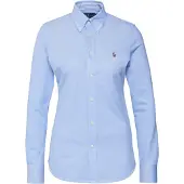 Ralph Lauren Blus 'Heidi' ljusblå / brun / röd / vit