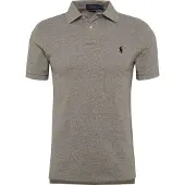 Ralph Lauren för män. 710548797011 Polotröja med smal passform grå (S), Casual, Bomull, Kort ärm