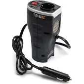 Technaxx Växelriktare TE13 200 W 12 V/DC - 230 V/AC, 5 V/DC Burkform för mugghållare