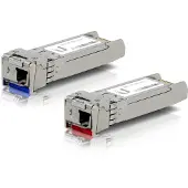 Ubiquiti U Fiber Single-Mode - SFP-sändar/mottagarmodul (mini-GBIC) - 10GbE - 10GBASE-BiDi (paket om 2)
