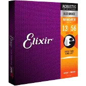Elixir 11102 NANOWEB Medium Acoustic Strings 13-56