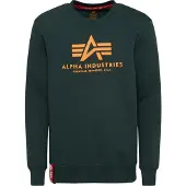 Alpha industries Sweatshirt gran / mandarin / röd / vit