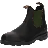 Blundstone för män. 519 Ankelstövlar i läder 519 grön (45), Hud, Brun, Karta, Ingen, Casual