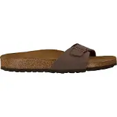 Birkenstock - Sandaler och flip-flops dam - Madrid Birkibuc Narrow Mocha för Unisex - Storlek 37 - Brun