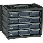 Raaco HandyBox 55x4 Bärram för sortimenlåda (L x B x H) 376 x 265 x 310 mm Antal fack: 4 rörlig underavdelning Piece Innehåll 1 st