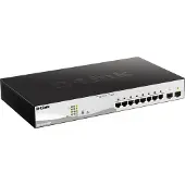 D-Link DGS-1210-10MP/E DGS-1210-10MP/E Nätverks-switch 8 + 2 Port 20 GBit/s PoE-funktion