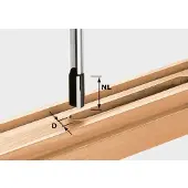 Festool Notfräs med bottenskär ; 10 mm; 25/60 mm