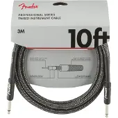 Fender Professional 10 Fots Rak Instrumentkabel Grå Tweed