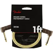 Fender Deluxe 1ft Vinklad Instrumentkabel Tweed