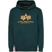 Alpha industries Sweatshirt gran / mandarin / röd / vit